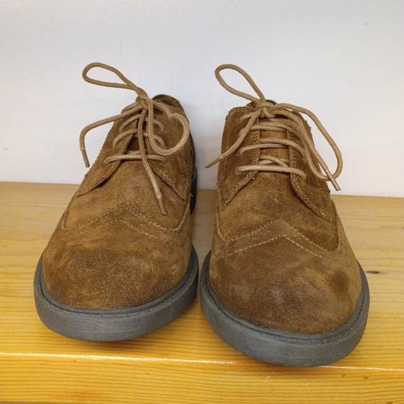 Skechers‎ Mens Wingtip Shoes Size 8.5 Brown Suede Leather Upper Oxfords main image 8